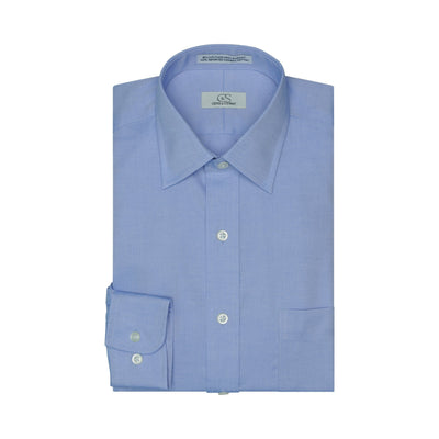 108 ZZ SF SC - Stretch Blue Slim Fit Spread Collar Cooper and Stewart