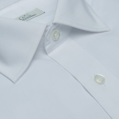 011 TF SC - White French Cuff Tailored Fit Spread Collar Cooper and Stewart