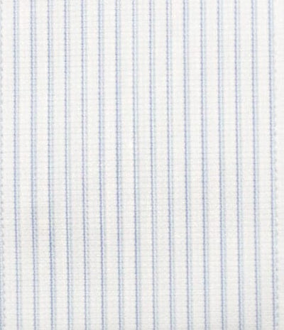 013 SC - Blue Textured Stripe Spread Collar (95/5) Cooper and Stewart