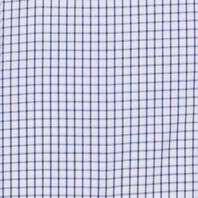 015 BD - Blue Classic Check Button Down Collar Cooper and Stewart