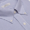 015 TF BD - Blue Classic Check Tailored Fit Button Down Collar Cooper and Stewart 
