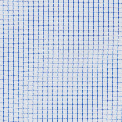 017 BD - Blue Graph Check Button Down Collar Cooper and Stewart