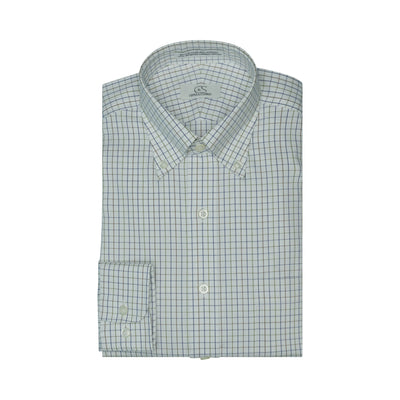 019 CP TF BD - Multi Windowpane Tailored Fit Button Down Collar Cooper and Stewart