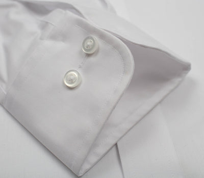 023 TF SC - Thomas Dylan White Tailored Fit Button Down Collar Thomas Dylan