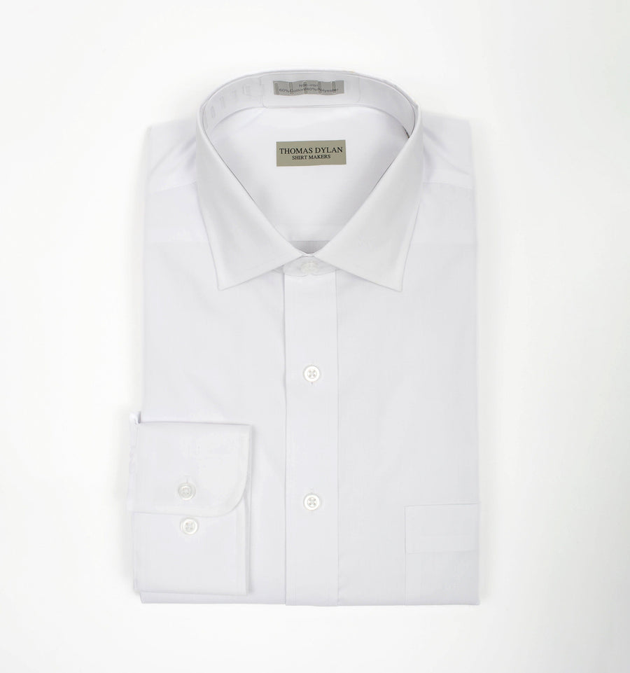 130 SS SC - Thomas Dylan White Short Sleeve Spread Collar Thomas Dylan 