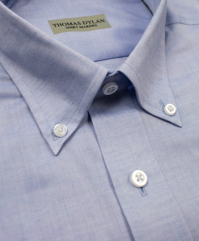 117 BD - Thomas Dylan Blue Button Down Collar Dress Shirt Thomas Dylan