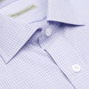 028 TF SC - Violet College Check Tailored Fit Spread Collar Thomas Dylan