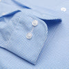 031 BD - Blue Varsity Check Button Down Collar Thomas Dylan