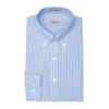 031 BD - Blue Varsity Check Button Down Collar Thomas Dylan