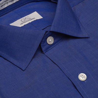 037 TF SC - French Blue Tailored Fit Spread Collar Cooper and Stewart