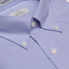 049 BD - Blue Fine Line Stripe Button Down Collar Cooper and Stewart