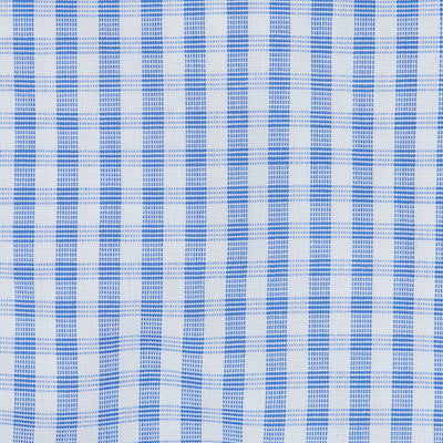 056 SC - Blue Country Check Spread Collar Cooper and Stewart