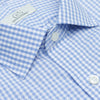 056 SC - Blue Country Check Spread Collar Cooper and Stewart