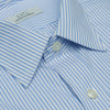 061 SC - Blue Satin Stripe Spread Collar Cooper and Stewart