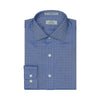 068 SF SC - Blue Dobby Clip Dot Slim Fit Spread Collar Cooper and Stewart