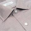 054 SC - Tan Diamond Dobby Spread Collar Dress Shirt Cooper and Stewart
