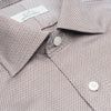 054 TF SC - Tan Diamond Dobby Tailored Fit Spread Collar Dress Shirt Cooper and Stewart