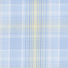 128 TF BD - Blue Exploded Plaid w/Yellow Tailored Fit Button Down Collar (95/5) Dress Shirt Cooper and Stewart