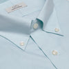 080 TF BD - Mint Fine Line Stripe Tailored Fit Button Down Collar Cooper and Stewart