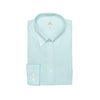 080 TF BD - Mint Fine Line Stripe Tailored Fit Button Down Collar Cooper and Stewart