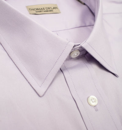 133 ZZ TF SC - Thomas Dylan Lavender Tailored Fit Spread Collar Thomas Dylan