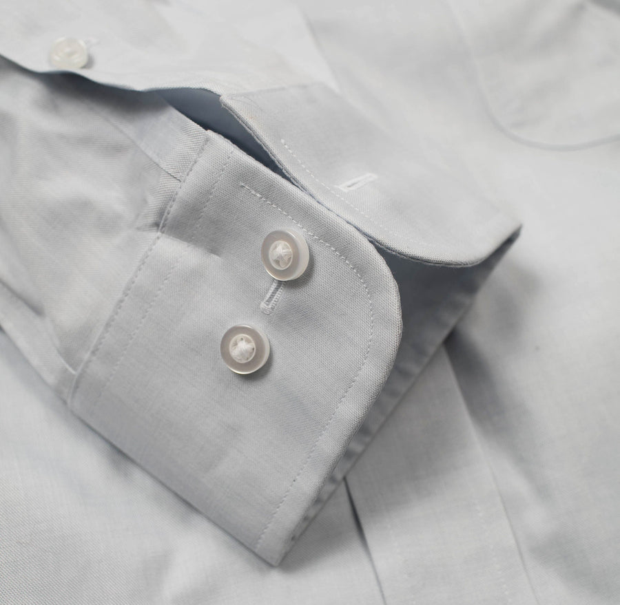 134 BD - Thomas Dylan Silver Grey Button Down Collar Thomas Dylan 