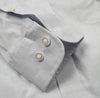 087 BD - Thomas Dylan Silver Grey Button Down Collar Thomas Dylan