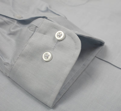 087 TF SC - Thomas Dylan Silver Grey Tailored Fit Spread Collar Thomas Dylan