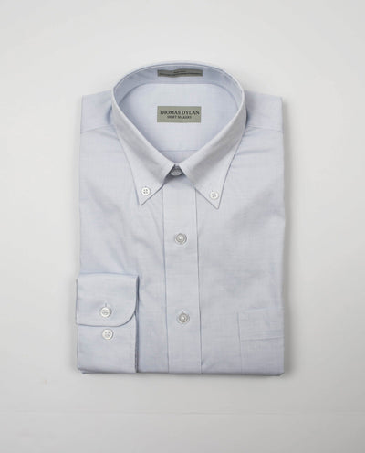 087 BD - Thomas Dylan Silver Grey Button Down Collar Thomas Dylan