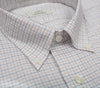 095 TF BD - Tan & Black Check on Dobby Tailored Fit Button Down Collar (95/5) Cooper and Stewart