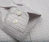 095 TF BD - Tan & Black Check on Dobby Tailored Fit Button Down Collar (95/5) Cooper and Stewart