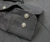 102 SC - Black & White Dobby Houndstooth Spread Collar Cooper and Stewart