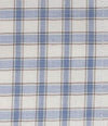 103 TF SC - White Ground w/Blue & Tan Check Tailored Fit Spread Collar Cooper and Stewart