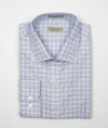105 TF SC - White Ground Multi-Check Tailored Fit Spread Collar Thomas Dylan