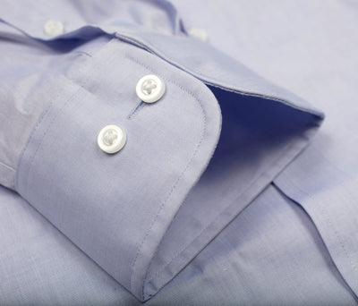 116 SC - Thomas Dylan Blue Spread Collar Dress Shirt Thomas Dylan