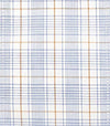 141 TF BD - Blue Tan Over Plaid Tailored Fit Button Down Collar Thomas Dylan