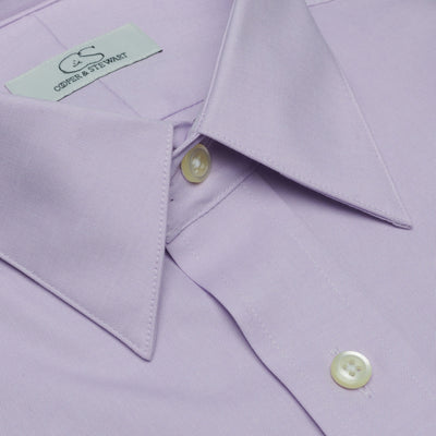 038 TF SC - Lavender Tailored Fit Spread Collar Cooper and Stewart