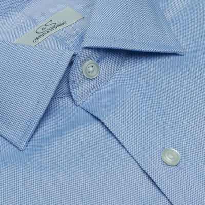 006 SC - Blue Royal Oxford Spread Collar Dress Shirt Cooper and Stewart