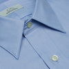 009 TF SC - Blue Herringbone Tailored Fit Spread Collar Dress Shirt Cooper and Stewart