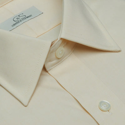 000 SC - Ecru Spread Collar Dress Shirt Cooper and Stewart