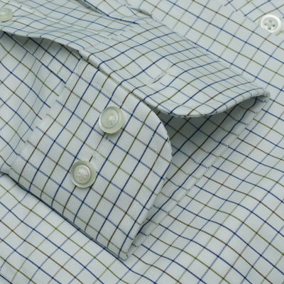 019 BD - Multi Windowpane Button Down Collar Dress Shirt Cooper and Stewart