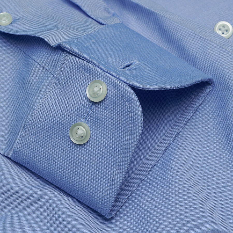 002 TF SC - Blue Tailored Fit Spread Collar