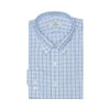 063 TF BD - White Ground Multi Plaid Tailored Fit Button Down Collar Dress Shirt Cooper and Stewart