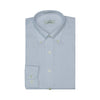 020 TF BD - Blue/Lavender Tattersall Tailored Fit Button Down Collar Cooper and Stewart