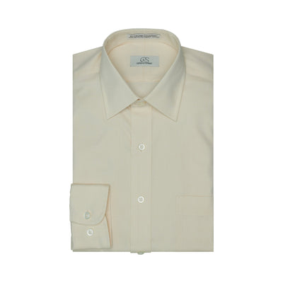 000 SC - Ecru Spread Collar Dress Shirt Cooper and Stewart