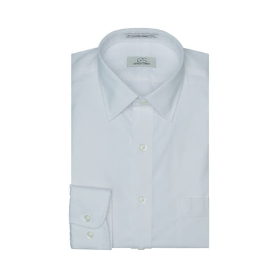 001 TF SC - White Tailored Fit Spread Collar Mens Dress Shirt Cooper and Stewart