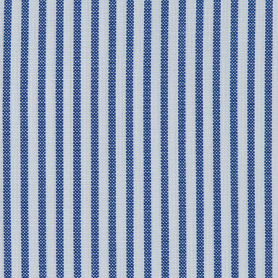 076 TF SC - Blue Banker Stripe Tailored Fit Spread Collar Cooper and Stewart