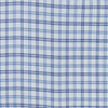 082 TF BD - White Ground Blue Plaid Tailored Fit Button Down Collar Cooper and Stewart